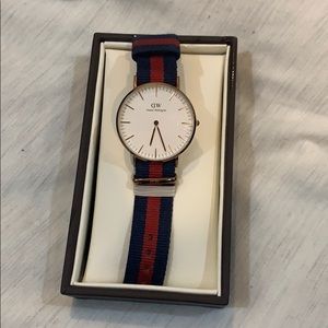 Daniel Wellington Red/Blue Stripe Watch